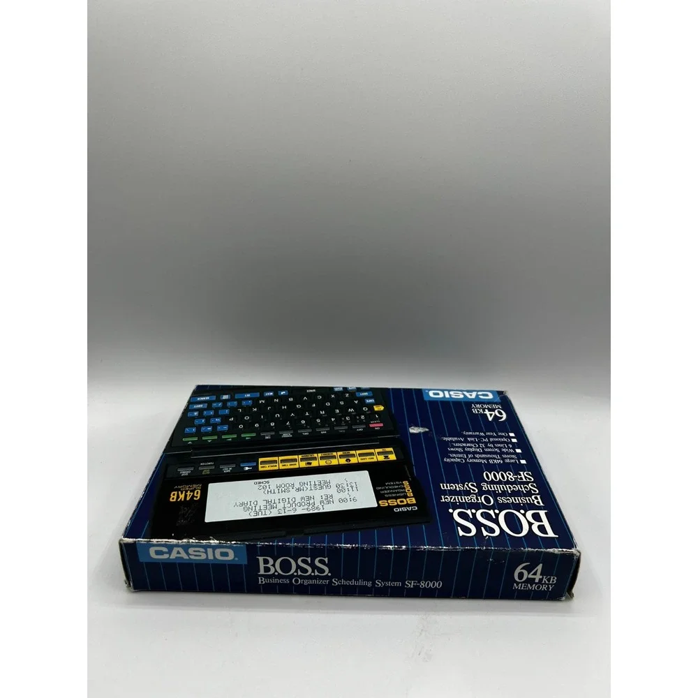Casio Japan SF-8000 BOSS Business Organizer System 64KB Memory Manual Box